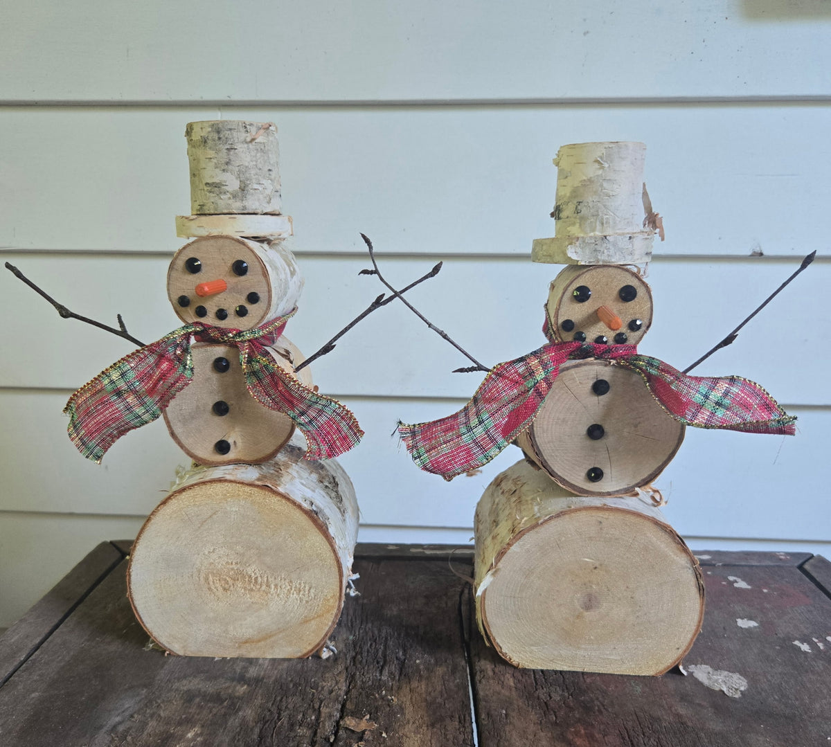 Birch Snowman (12")