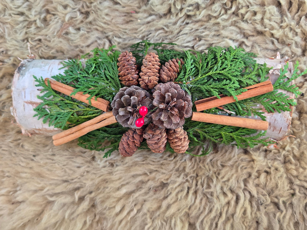 Birch Yule Log (12")