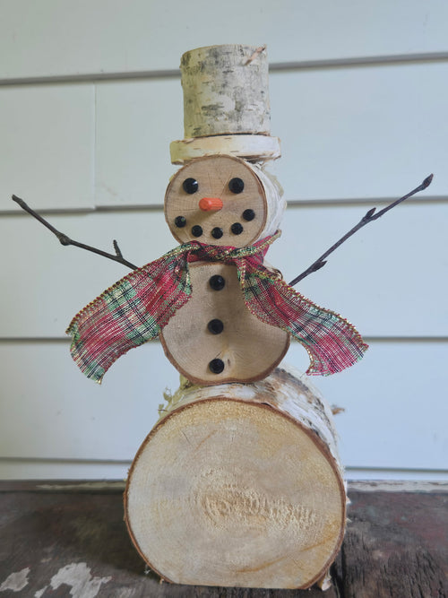 Birch Snowman (12")